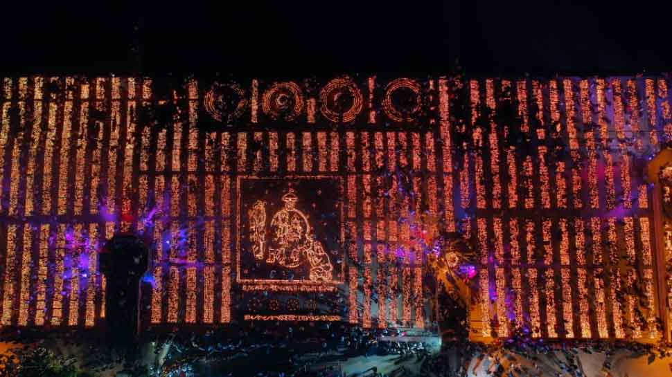 UP CM Yogi Adityanath attends &#039;Deepotsav&#039; in Ayodhya; 5.51 lakh diyas lit to celebrate Diwali