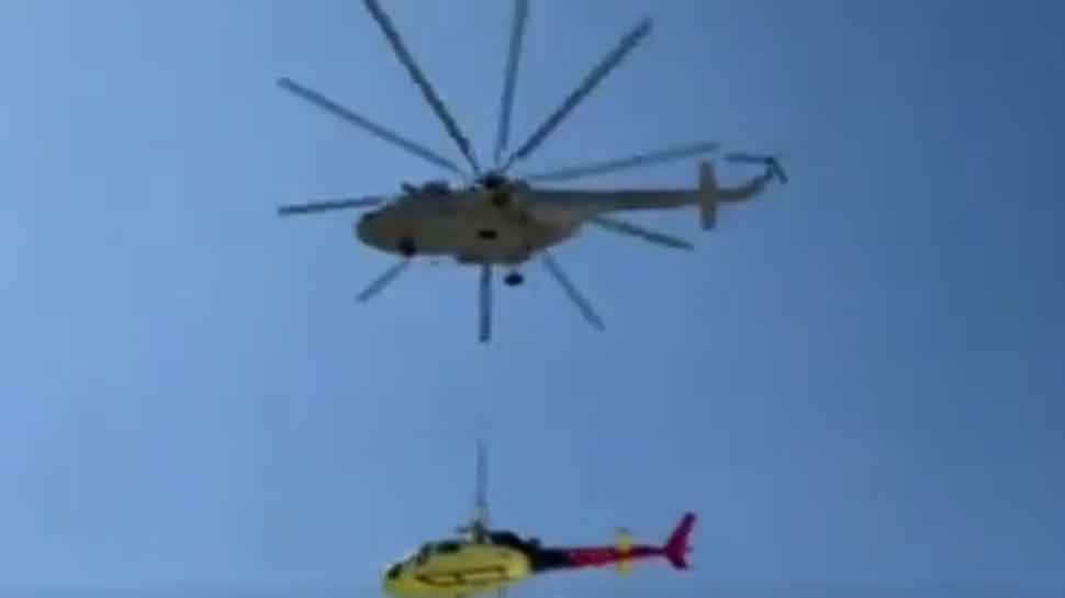 IAF helicopters evacuate crashed civilian chopper from Kedarnath