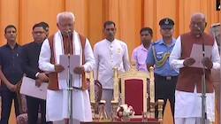 Manohar Lal Khattar takes oath as Haryana Chief Minister for the second term