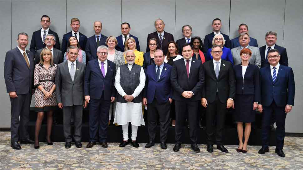 European parliamentarians meet PM Modi, to visit Jammu and Kashmir on Tuesday