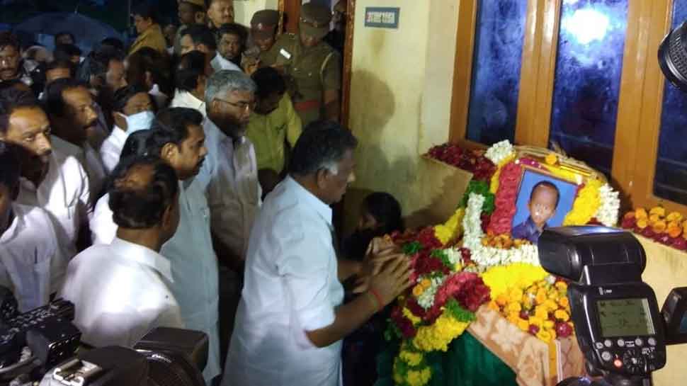  Tamil Nadu Chief Minister and Deputy Chief Minister pay tributes to Sujith Wilson at his residence