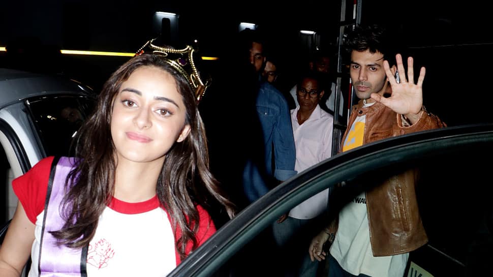 A look at Ananya Panday&#039;s birthday celebrations with Kartik Aaryan, Bhumi Pednekar on &#039;Pati Pati Aur Woh sets&#039;—Pics