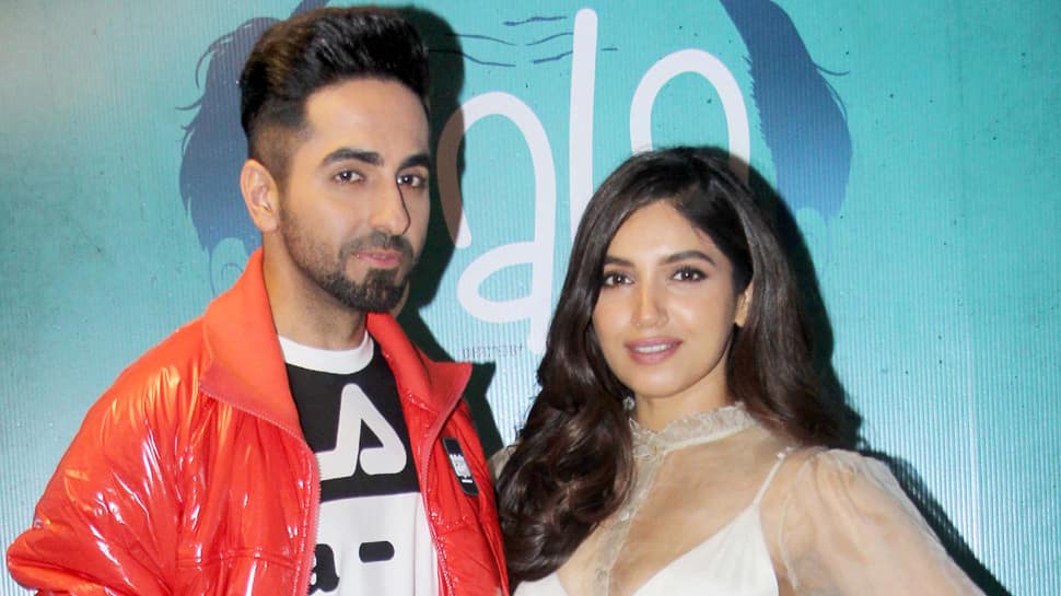 Ayushmann Khurrana, Bhumi Pednekar kick-start &#039;Bala&#039; promotions in style—Pics