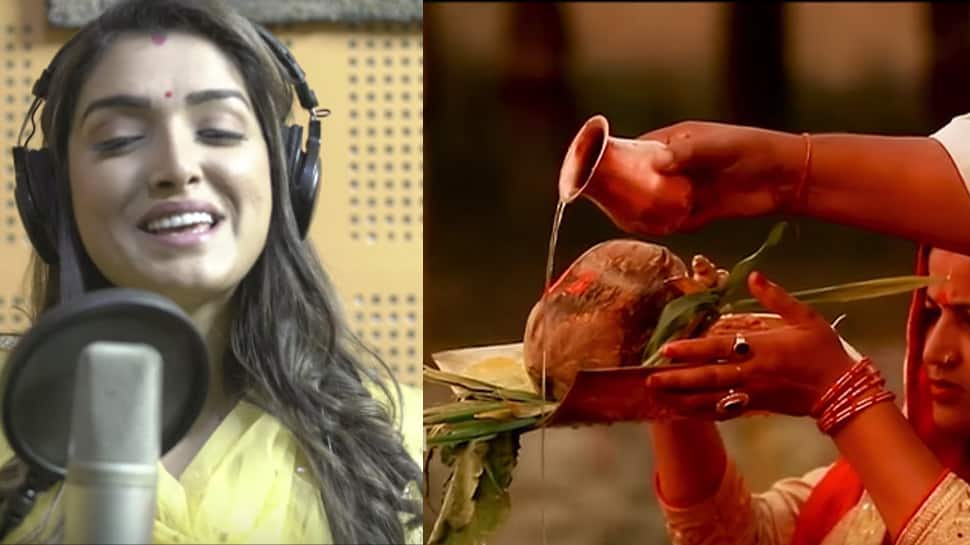 Aamrapali Dubey releases new Chhath Geet 2019 &#039;Aragh Ke Ber Na Kari Aber&#039;—Watch