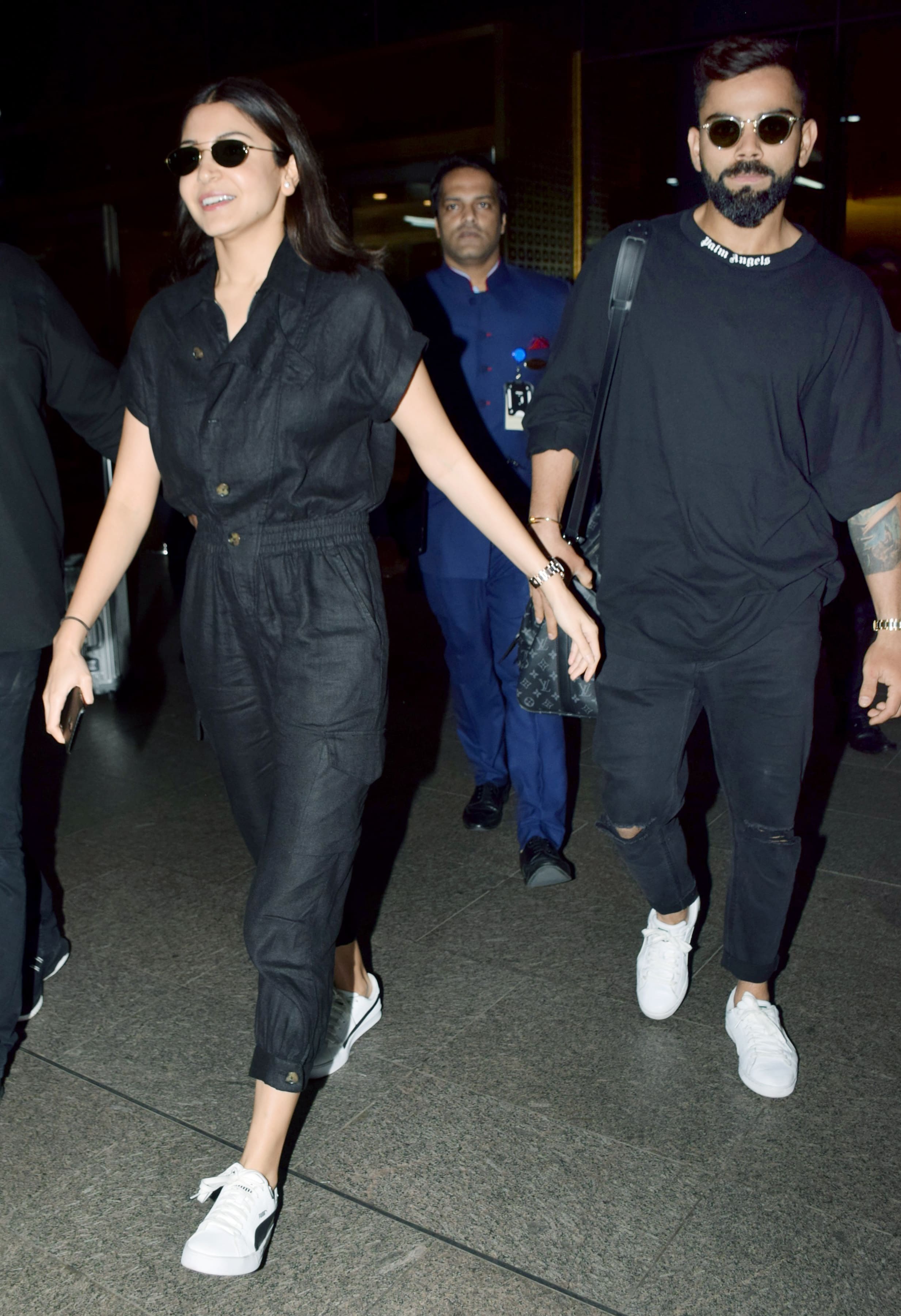 Virat, Anushka keep it casual at the airport