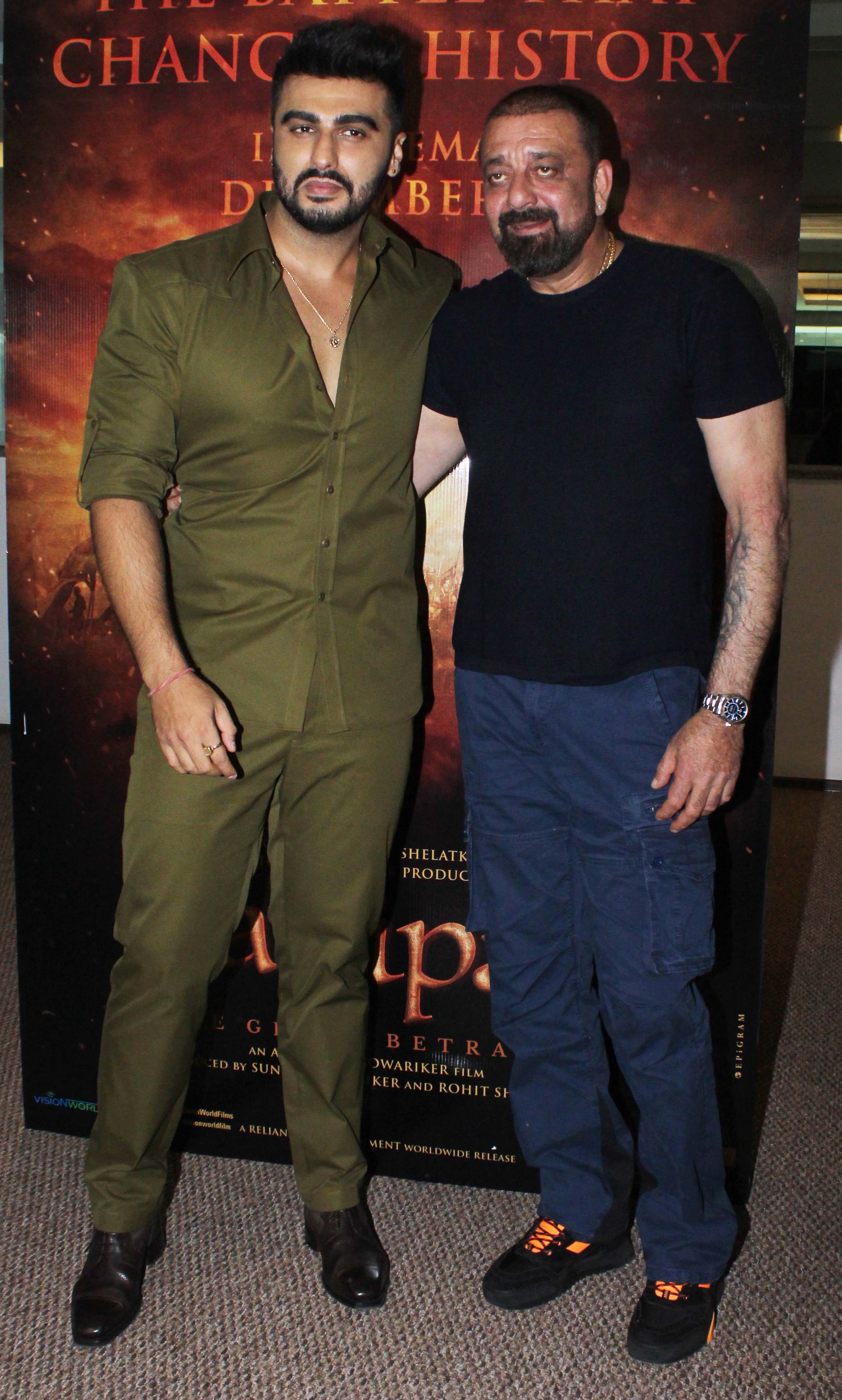 Arjun Kapoor, Sanjay Dutt at 'Panipat' trailer review