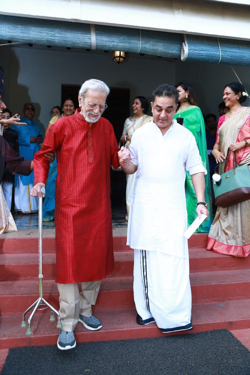 Kamal Haasan with his family members