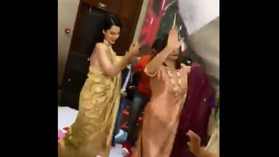 Kangana Ranaut performs on brother Aksht&#039;s engagement ceremony- Watch