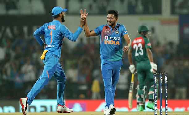 Nagpur T20I: Shivam, Deepak guide India to 30 runs win over Bangladesh