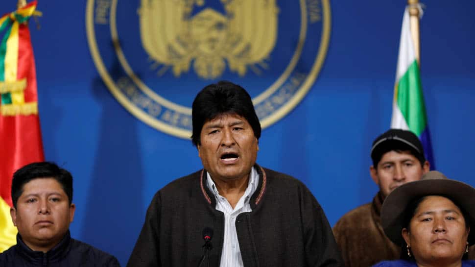 Bolivia's President Evo Morales resigns after protests, lashes out at 'coup'