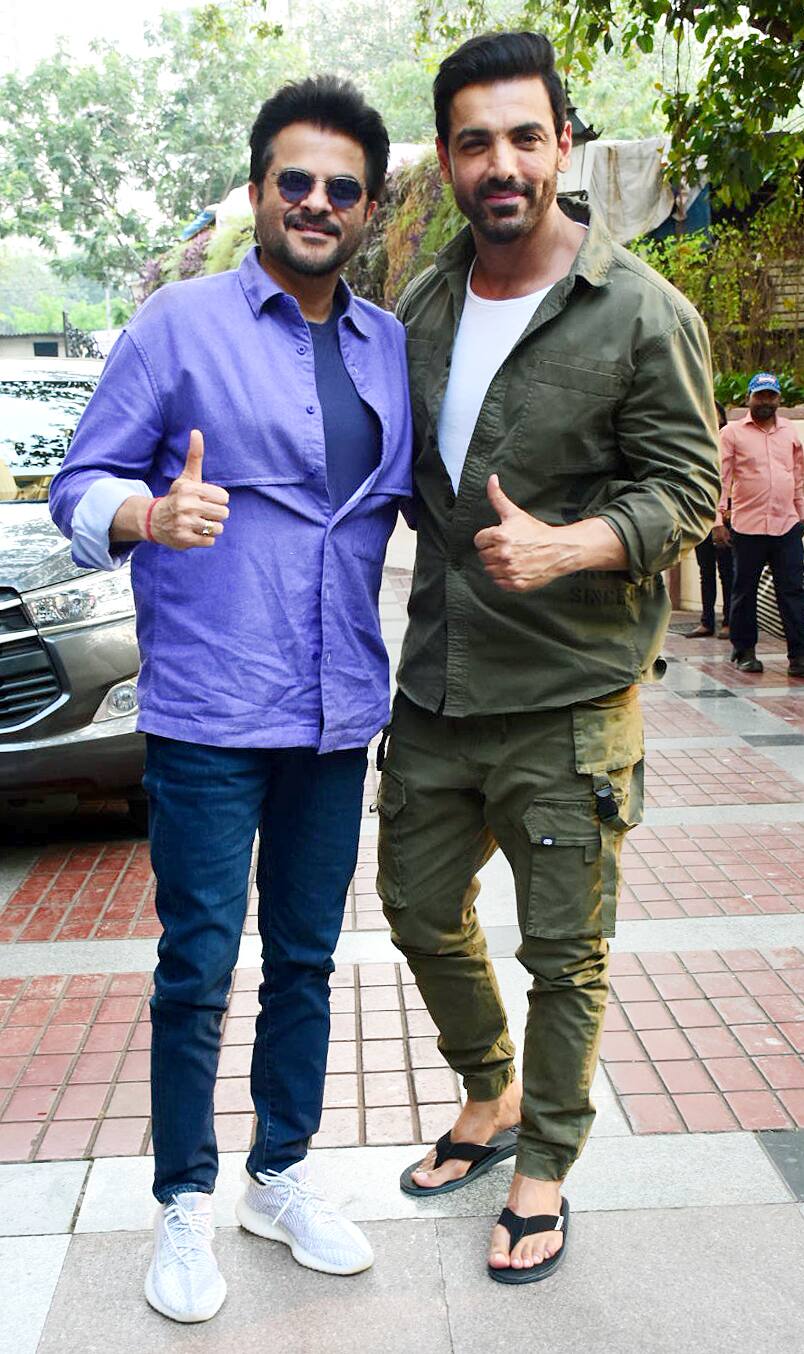 Anil Kapoor and John Abraham are all smiles