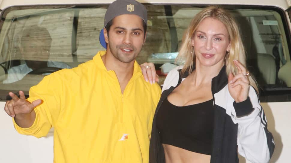 Varun Dhawan poses with international wrestler Charlotte Flair—Pics