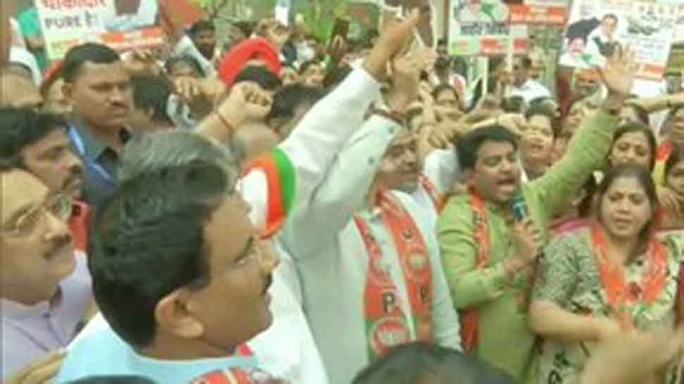 BJP holds protests against Rahul Gandhi for spreading &#039;lies&#039; on Rafale deal, demands apology