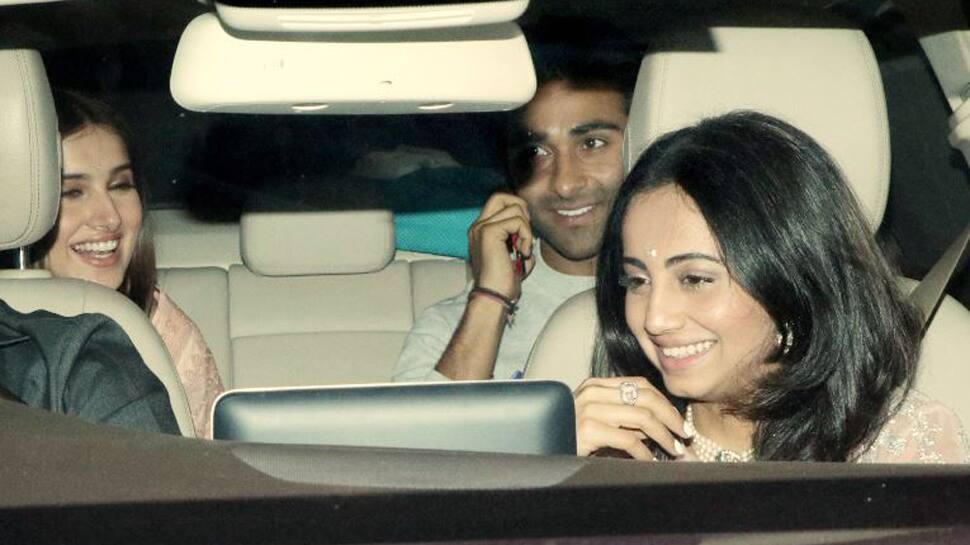 Photo Gallery: Tara Sutaria- Aadar Jain attend Marjaavan screening together - Zee News