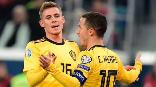 Hazard brothers shine as Belgium thump Russia 4-1 in Euro 2020 qualifiers