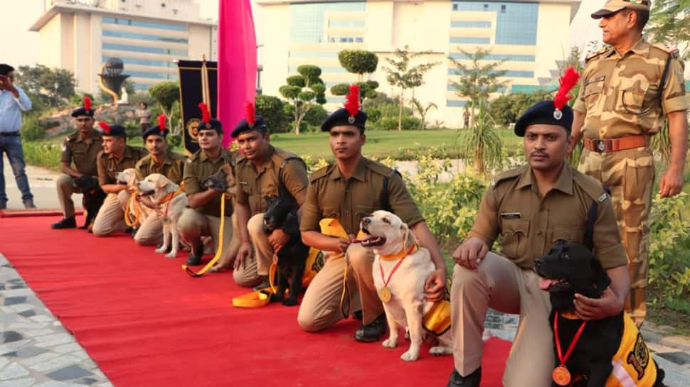 CISF felicitates seven retired canines of its DMRC Delhi Unit