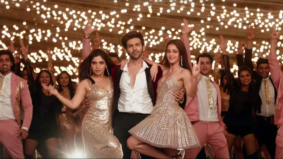 Ankhiyon Se Goli Mare song: Pati Kartik Aaryan grooves with Patni Bhumi Pednekar Aur Woh Ananya Panday -Watch