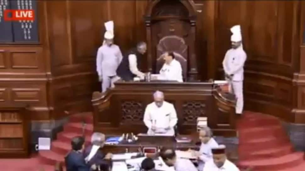 Uproar in Rajya Sabha over JNU student protest, water pollution