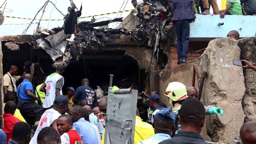 Plane crashes into residential homes in Congo, killing at least 24 people