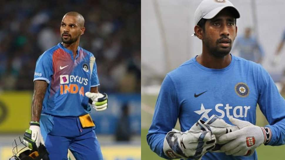 Twin blow for Team India; Shikhar Dhawan out of West Indies T20I series, Wriddhiman Saha undergoes surgery