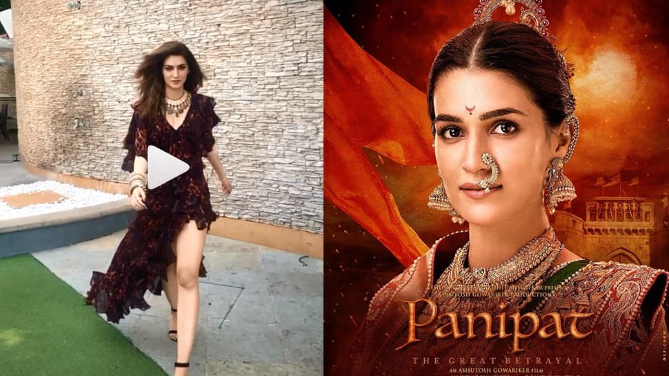 Kriti Sanon sizzles in an asymmetrical dress for &#039;Panipat&#039; promotions—Watch