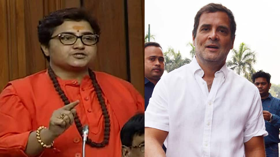 Rahul Gandhi slams BJP MP, says &#039;terrorist Pragya calls terrorist Godse, a patriot&#039;