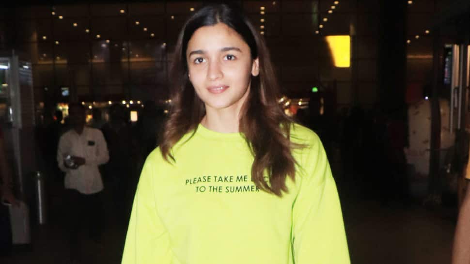 Alia Bhatt spotted in hues of green at the airport—Pics