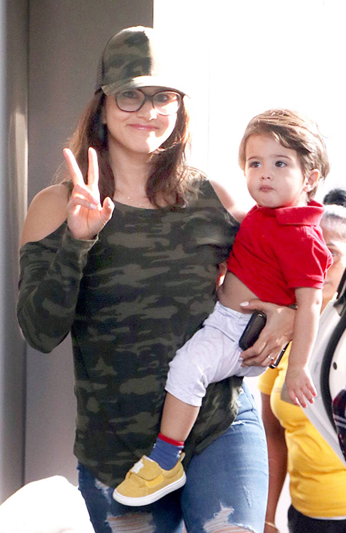 Sunny Leone with her son