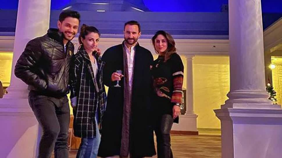 Saif Ali Khan-Kareena Kapoor spend a perfect winter evening at Pataudi Palace