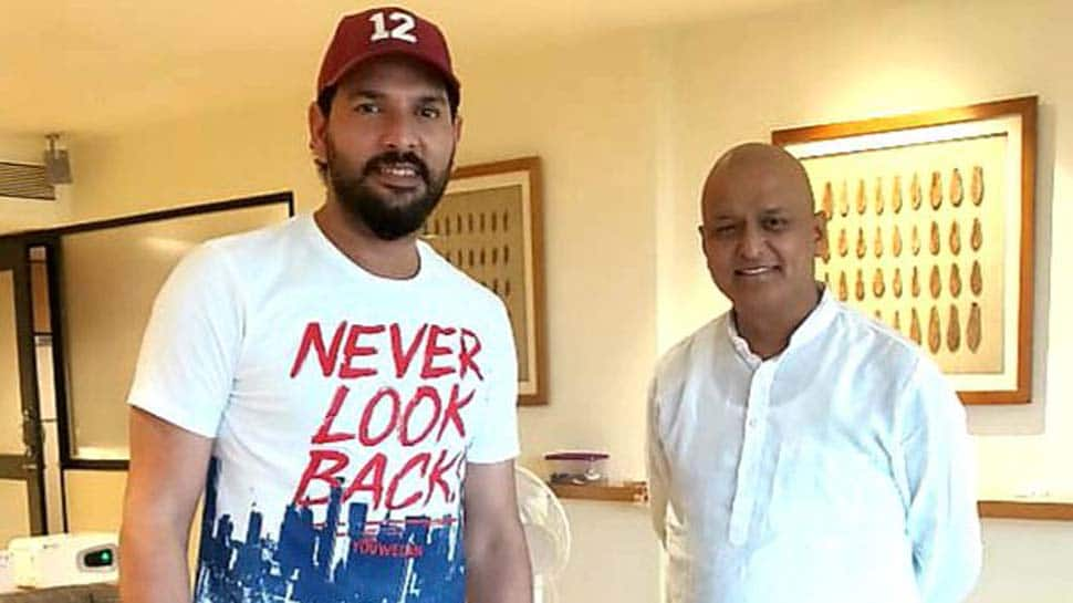 Yuvraj Singh meets BJP MP Anil Baluni battling cancer 