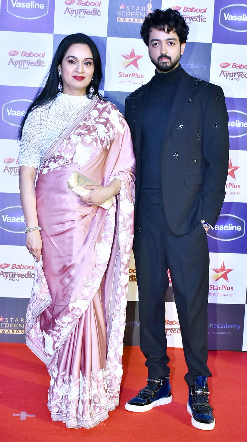 Padmini Kolhapure with son Priyaank