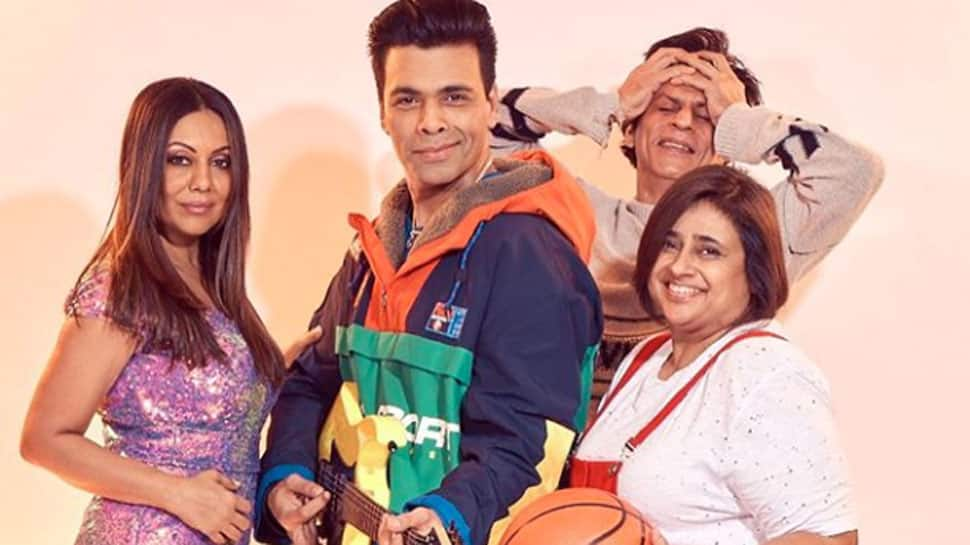 Karan Johar, Gauri Khan recreate &#039;Kuch Kuch Hota Hai&#039; poster and Shah Rukh Khan&#039;s photobomb makes it picture perfect!