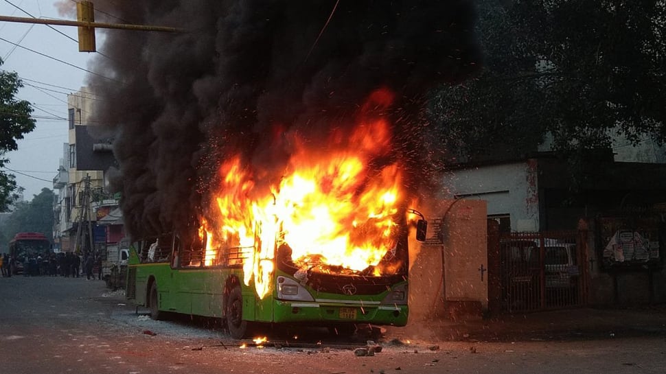 Chief Minister Arvind Kejriwal appeals for peace as anti-Citizenship Act protesters torch 3 buses in Delhi