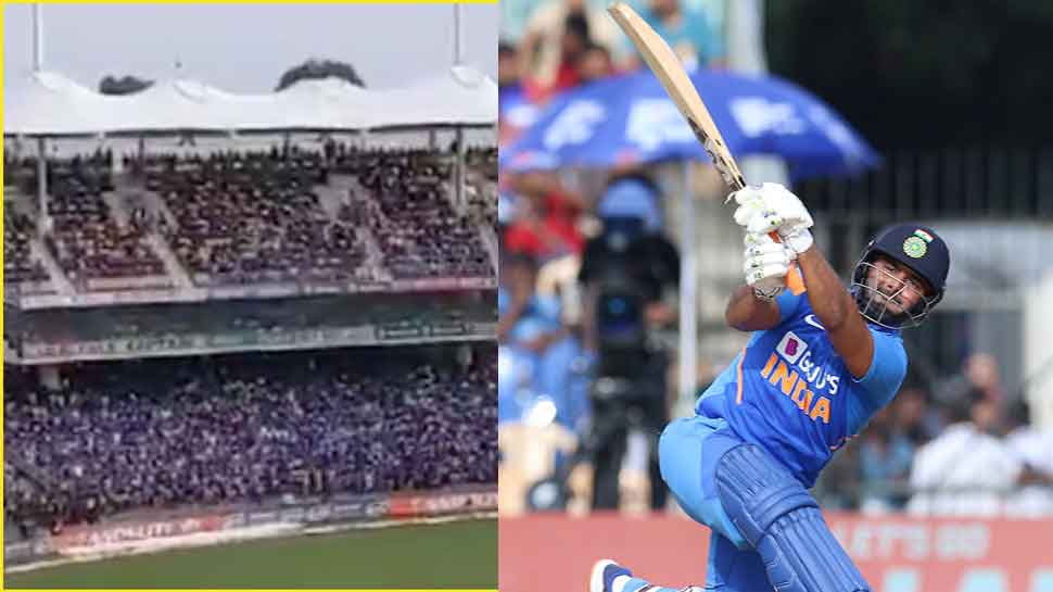 India-West Indies: Chennai fans chant Rishabh Pant&#039;s name in MS Dhoni&#039;s den - WATCH