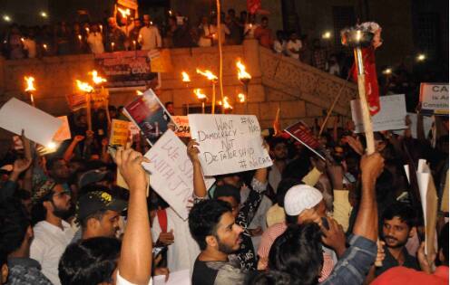 Hyderabad student protest