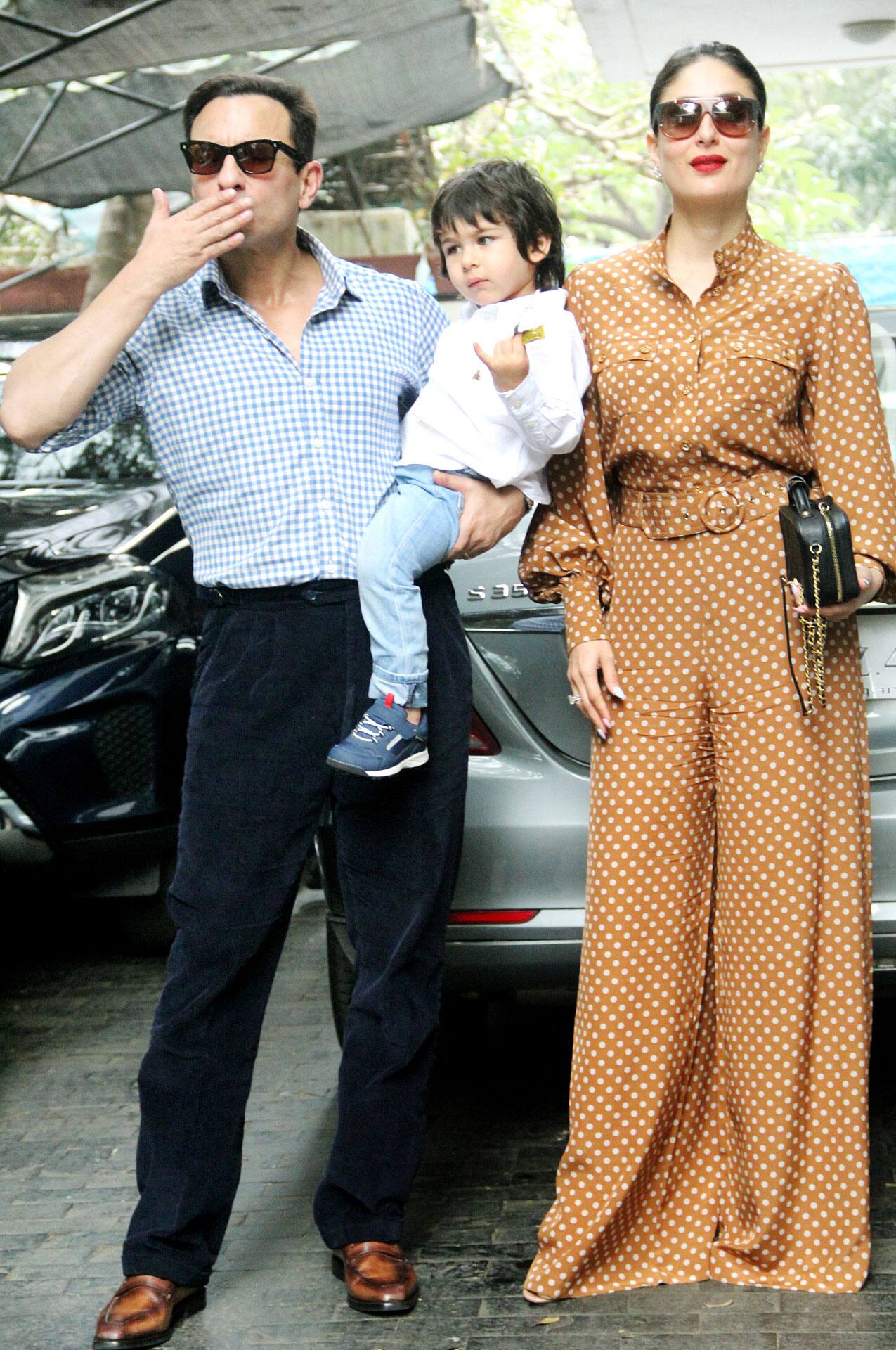 Saif and Kareena with Taimur