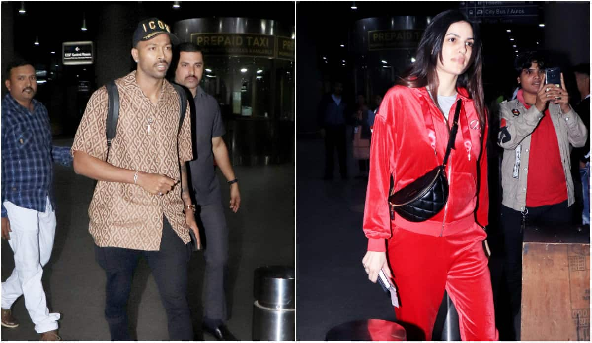 Hardik Pandya, fiancee Natasa Stankovic return to Mumbai after engagement - See pics