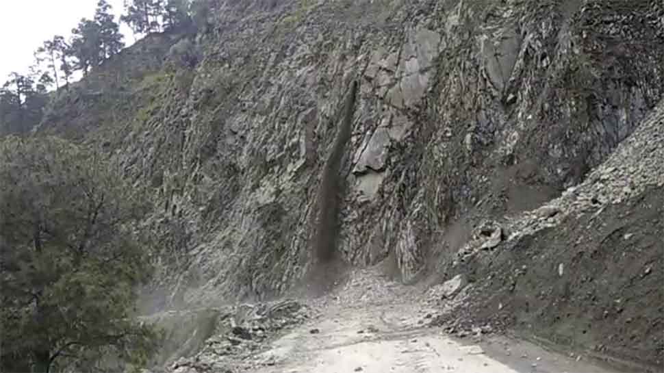 Jammu-Srinagar National Highway closed due to landslide in Ramban district