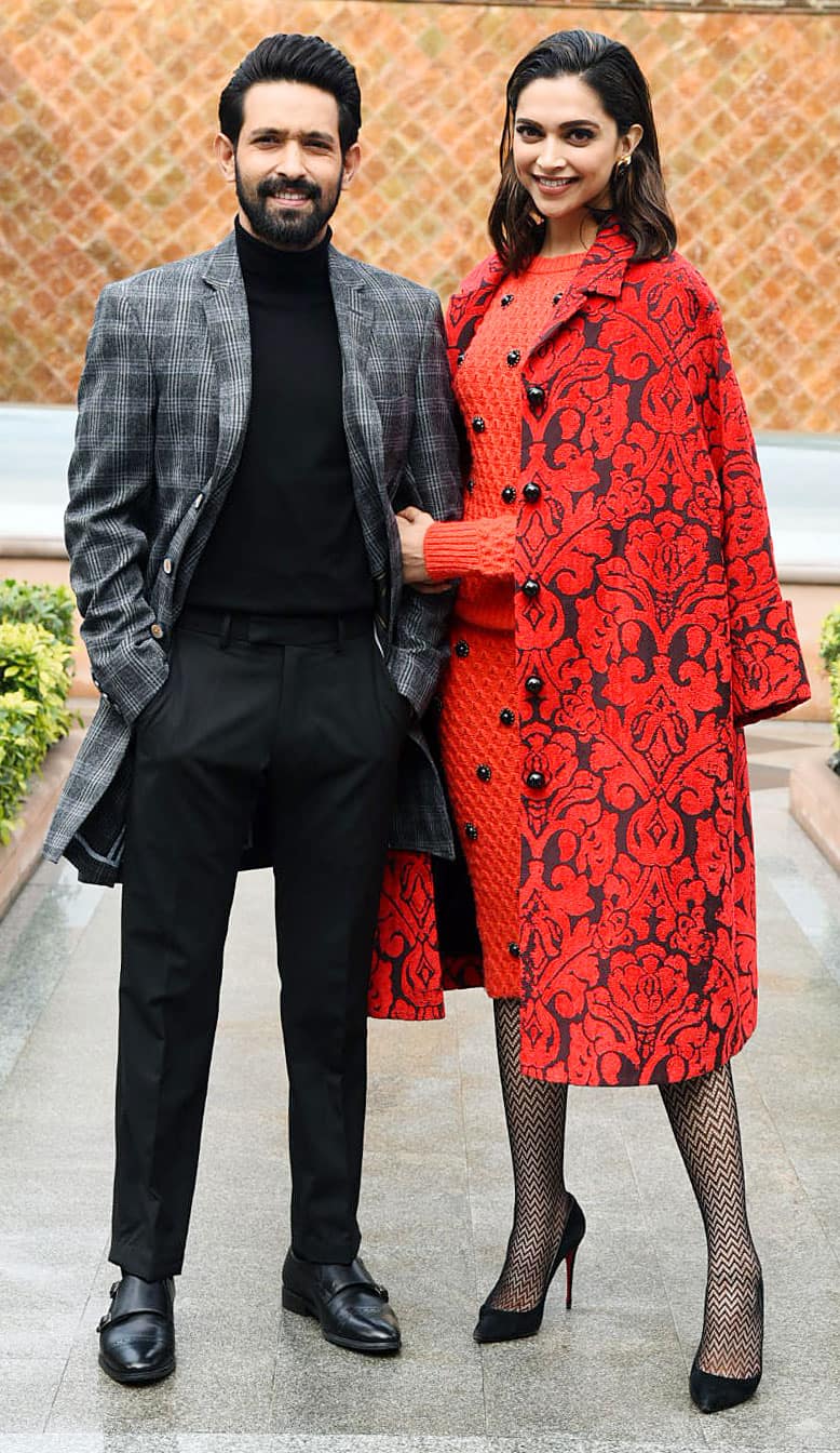 Deepika Padukone with Vikrant Massey