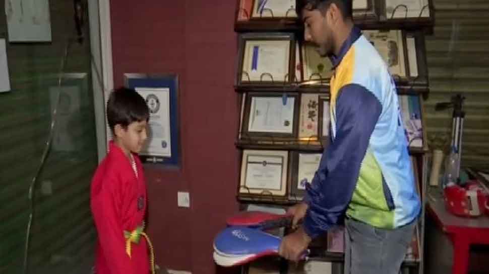 Five-year-old Hyderabad boy sets Guinness World Record for one leg full contact knee strikes  