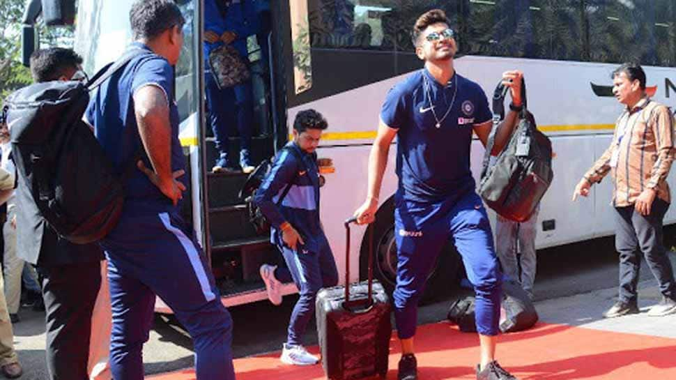 Team India arrives in Rajkot