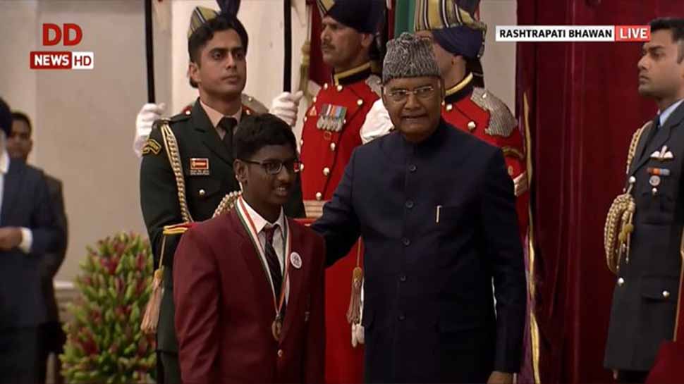 President Ram Nath Kovind confers Rashtriya Bal Puraskar to children at  Rashtrapati Bhavan