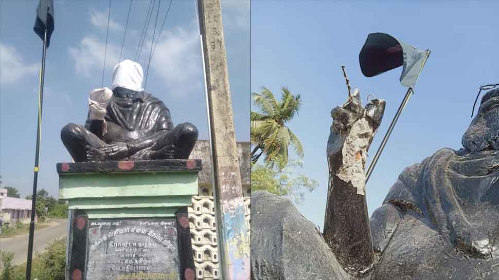 Periyar statue vandalised in Tamil Nadu&#039;s Chengalpattu; police begins probe