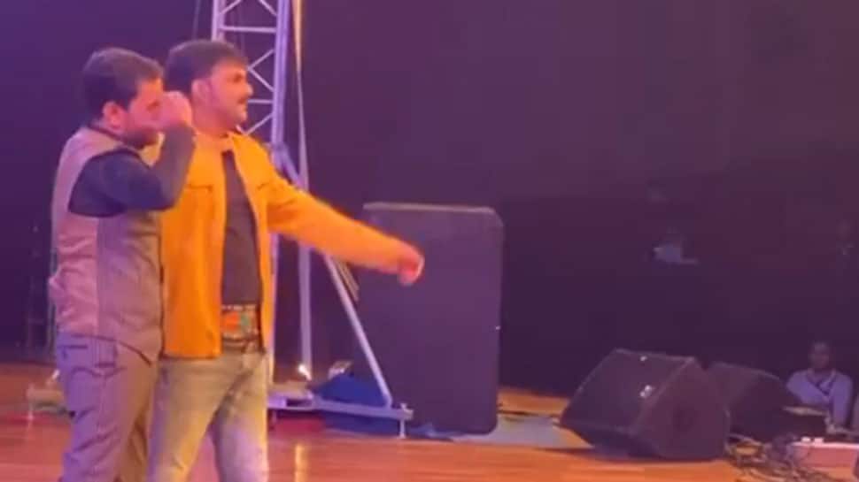 Pawan Singh-Nirahua burn the dance floor at an event in Patna - Watch 