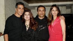 Photo Gallery: Akshay Kumar, Twinkle Khanna put their party shoes on