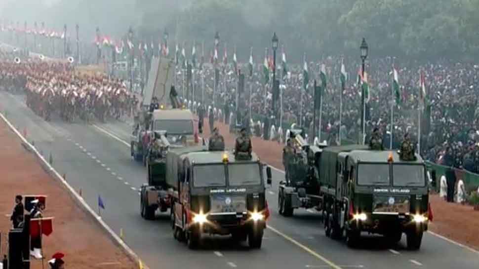 Ground-to-air security cover in Delhi during Republic Day celebrations