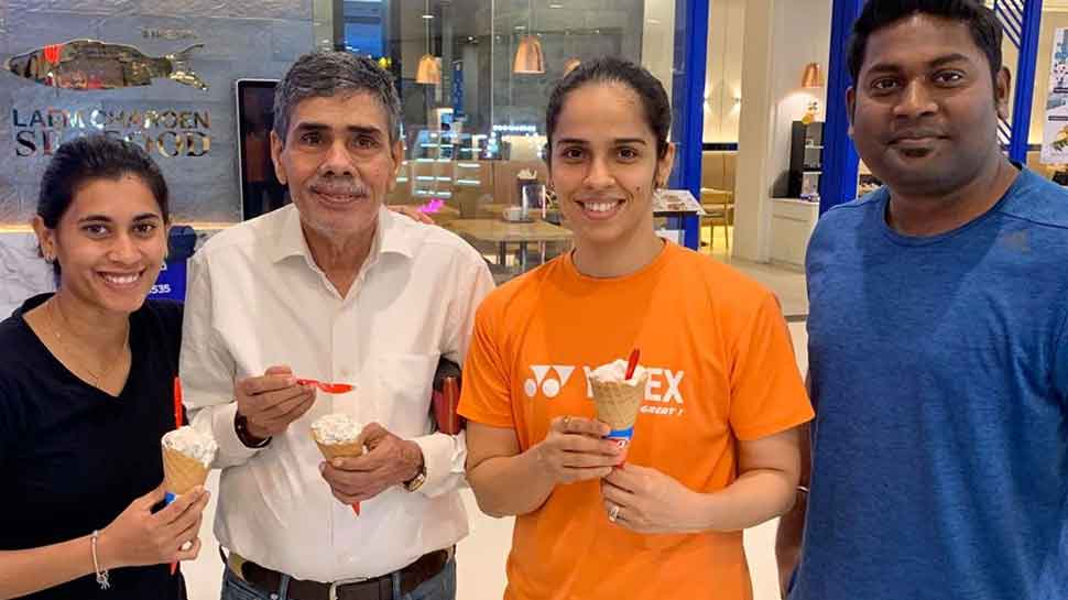 Happy for her; Olympics immediate aim: Saina Nehwal&#039;s father on her joining BJP 