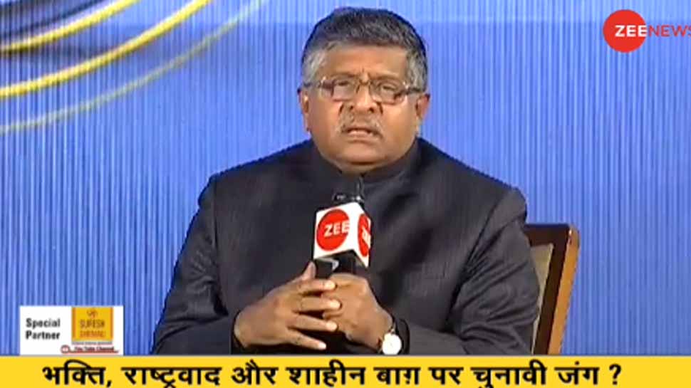 Centre ready to talk with Shaheen Bagh protesters but in structured manner: Union Law Minister Ravi Shankar Prasad at India Ka DNA event