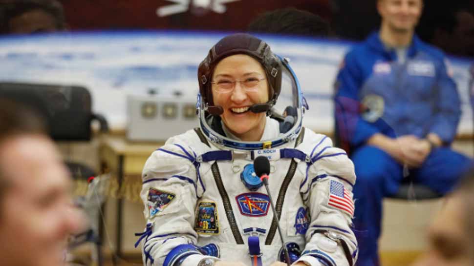 Record-setting NASA astronaut Christina Koch returns to Earth from space station