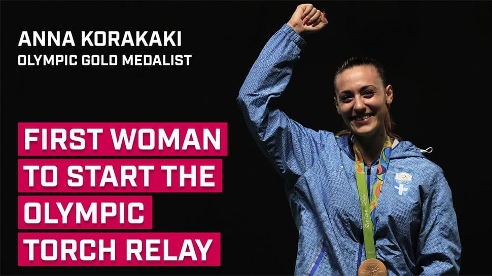 Anna Korakaki to be 1st-ever woman to start Olympic torch relay